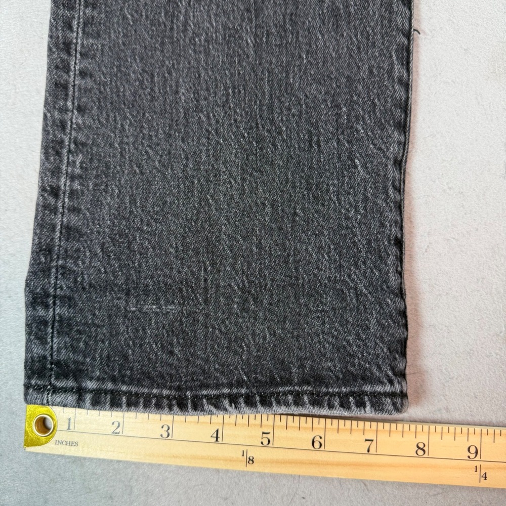 Levi's 501 '93 Straight Jeans Mens 32x32 Washed Black Button Fly Denim - Picture 11 of 12